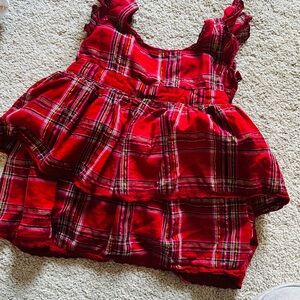 LoveShackFancy Vibrant Red Dress